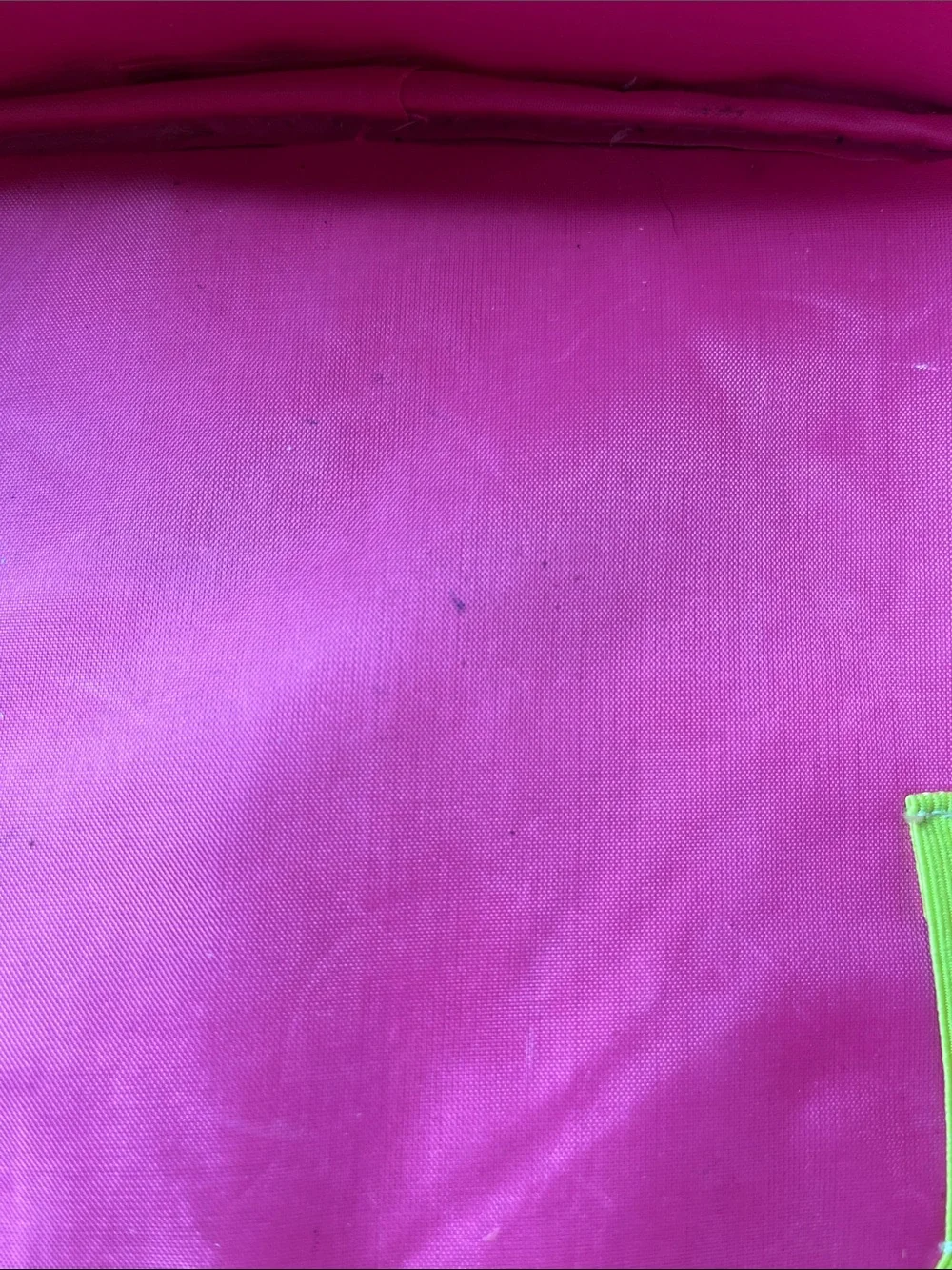 Vintage 2007 Polly Pocket Doll Carrying Case Storage Bag Pink Lime Green Floral